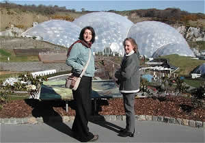 AJ and Nicola admiring the biomes