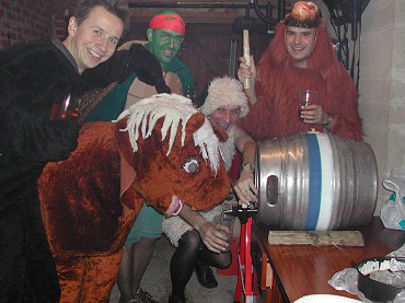 Jim, Tony, Hywel the horse, me and Gareth!