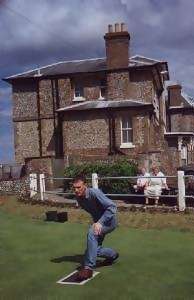 The one and only time I've bowled! Not sure why I've included this shot? Seemed like a good thing to do in Cromer. Great hangover cure!